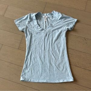 light blue v neck t shirt
brand ambiance apparel